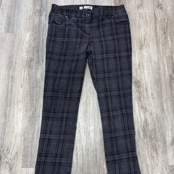 Per Se by Carlisle Plaid straight leg pants size 6 - Picture 3 of 8
